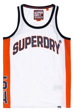 SuperDry Optic-White Retro-Stripe Vest Tank thumbnail 2