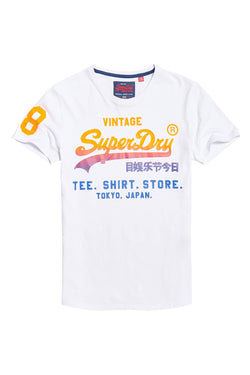 SuperDry Optic-White Shirt-Shop Fade T-Shirt thumbnail 2