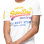 SuperDry Optic-White Shirt-Shop Fade T-Shirt