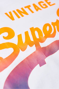 SuperDry Optic-White Shirt-Shop Fade T-Shirt thumbnail 4