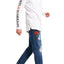 SuperDry Optic-White Surplus Goods Long-Sleeve Longline Top