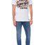 SuperDry Optic-White Ticket-Type Oversized Fit Tee
