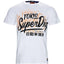 SuperDry Optic-White Ticket-Type Oversized Fit Tee