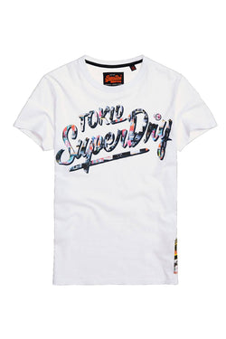 SuperDry Optic-White Ticket Type T-Shirt thumbnail 2