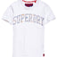 SuperDry Optic-White Varsity AOP Embossed T-Shirt