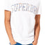 SuperDry Optic-White Varsity AOP Embossed T-Shirt