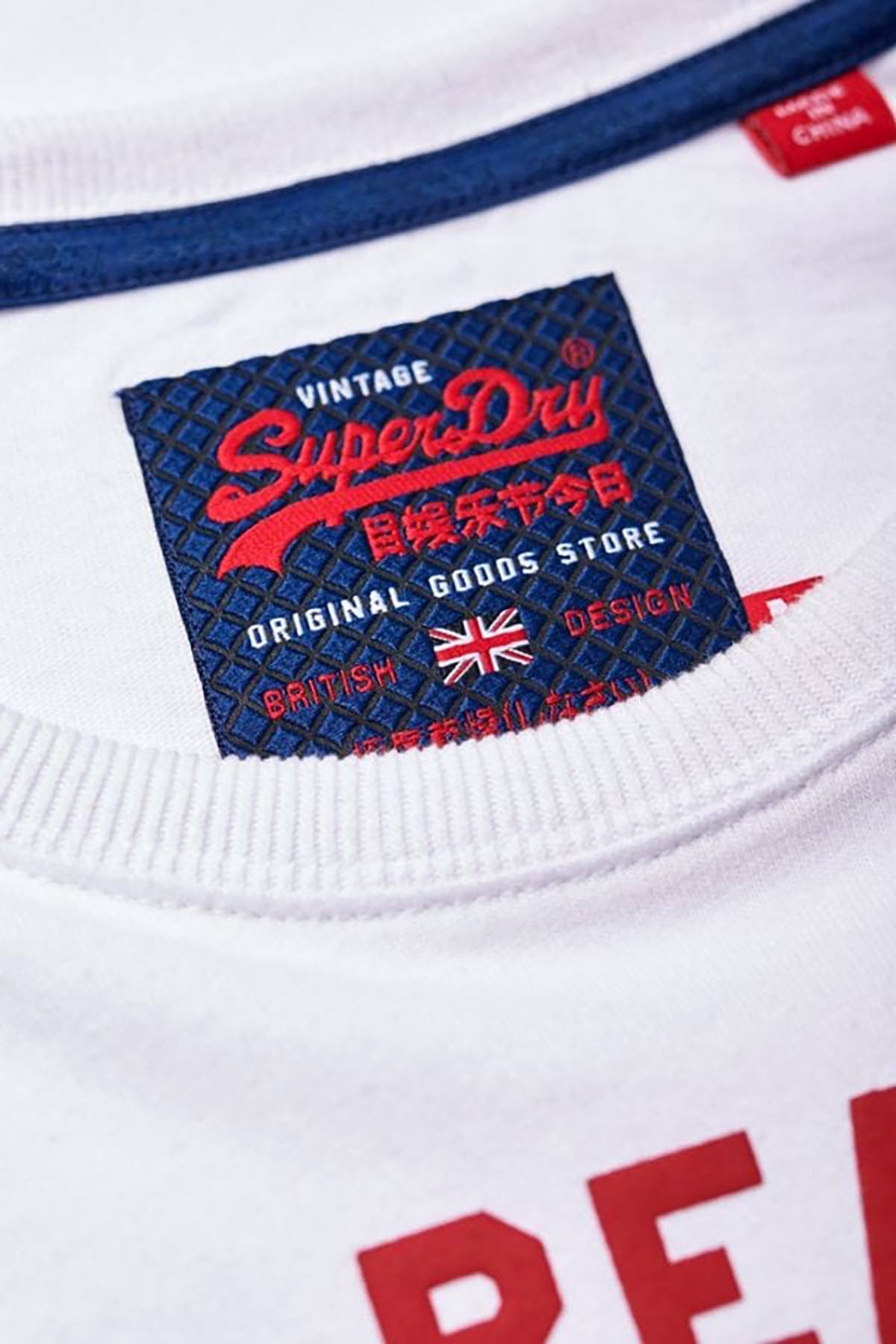 SuperDry Optic-White Vintage Logo Tri Tee