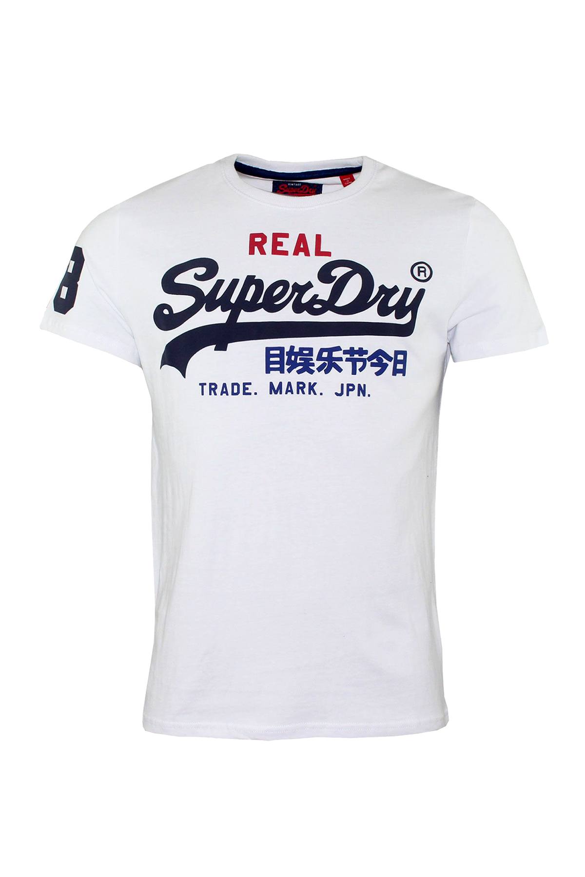 SuperDry Optic-White Vintage Logo Tri Tee