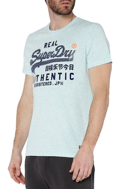 SuperDry Pastel Mint-Marl Vintage Authentic Pastel Tee thumbnail 1