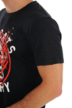 SuperDry Penny Royal Black Stencil T-Shirt thumbnail 4