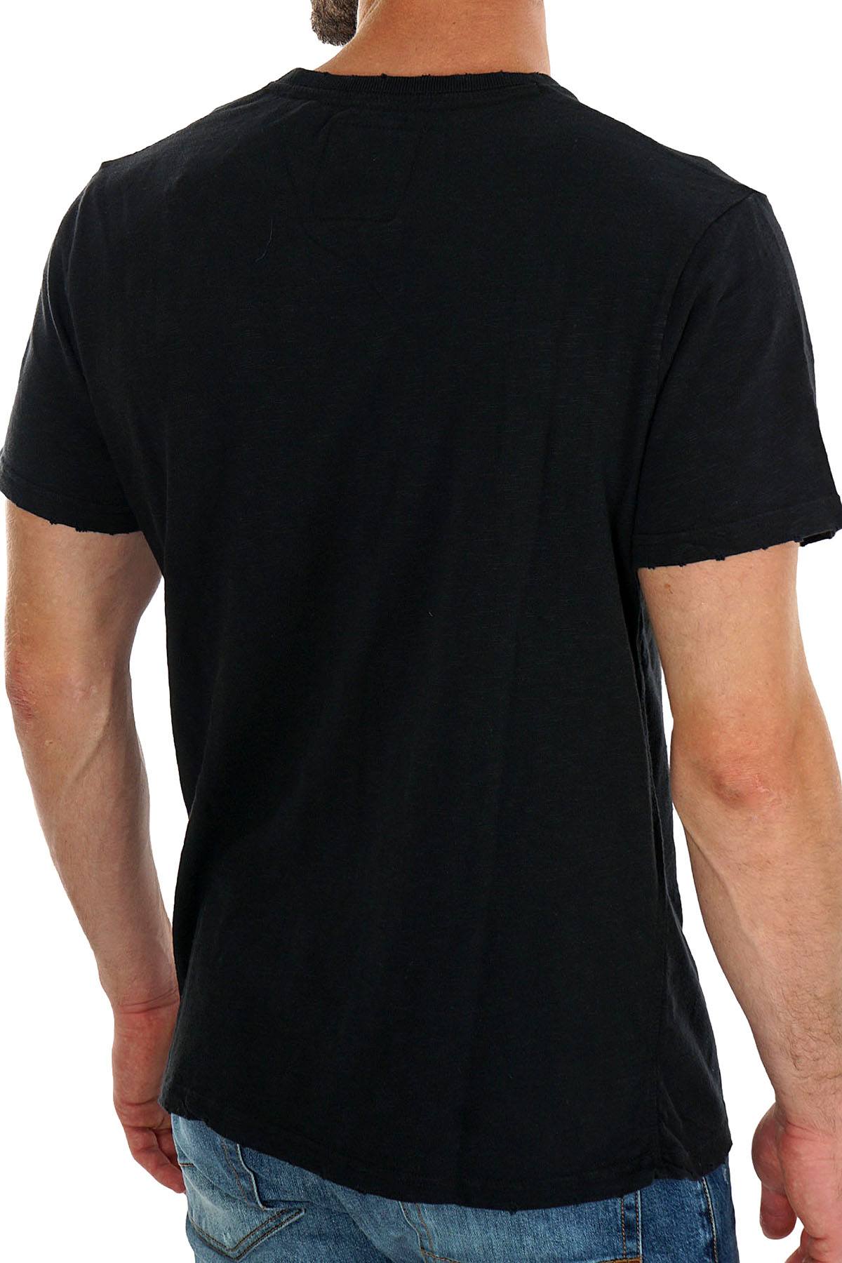 SuperDry Penny Royal Black Stencil T-Shirt
