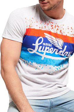 SuperDry Silver-Birch Marl Icarus T-Shirt thumbnail 1