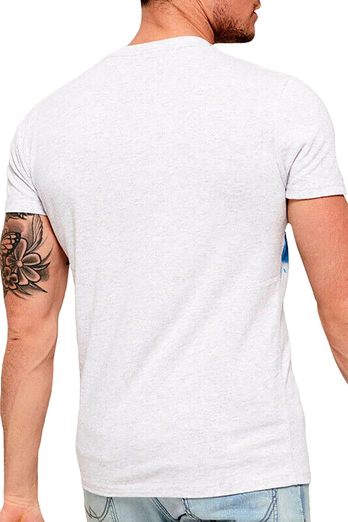 SuperDry Silver-Birch Marl Icarus T-Shirt