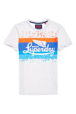 SuperDry Silver-Birch Marl Icarus T-Shirt thumbnail 2