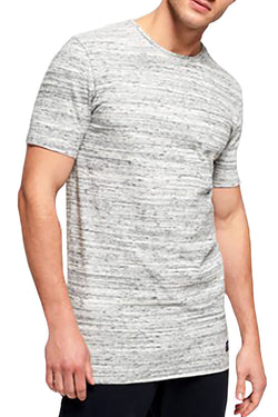 SuperDry Silver-Gravel-Grit Dry Originals Longline T-Shirt thumbnail 1