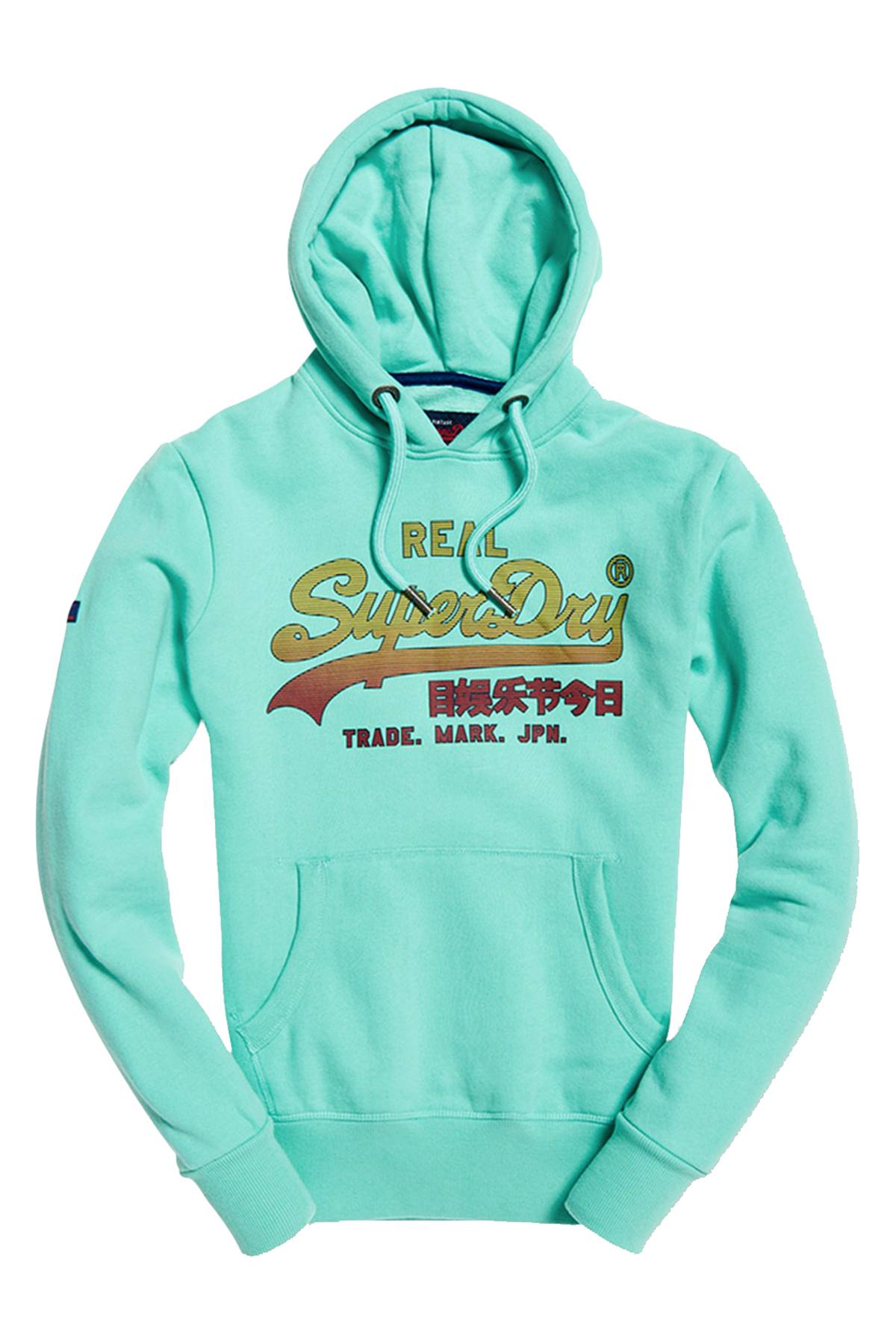 SuperDry Skate-Mint Vintage Logo Fade Hoodie