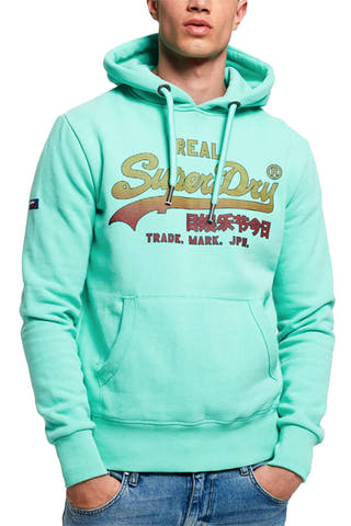 SuperDry Skate-Mint Vintage Logo Fade Hoodie