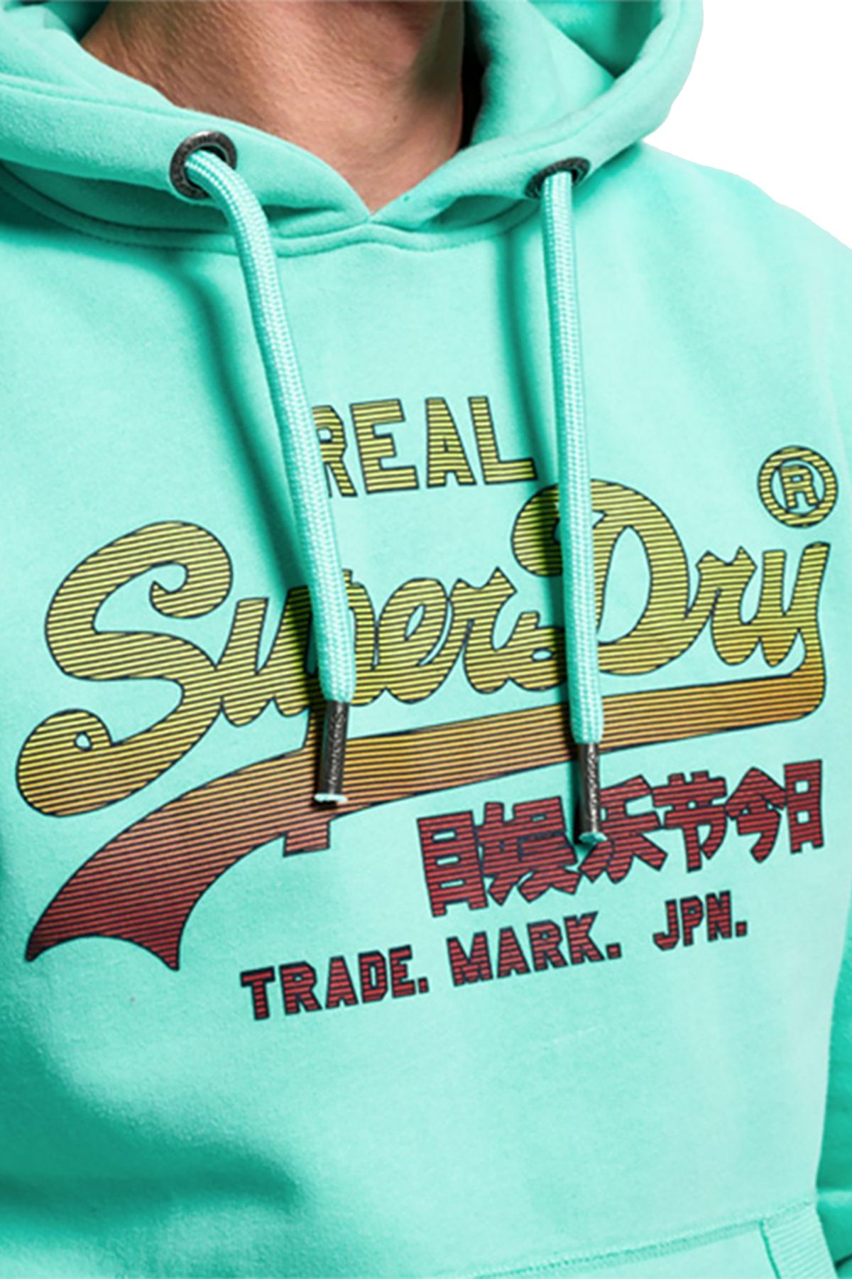 SuperDry Skate-Mint Vintage Logo Fade Hoodie