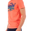 SuperDry Skate-Pink Vintage Logo Fade Mid-Weight Tee