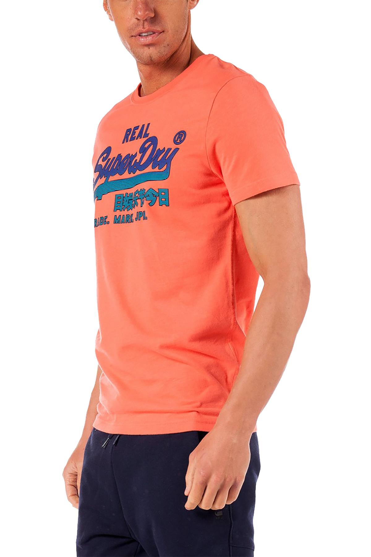 SuperDry Skate-Pink Vintage Logo Fade Mid-Weight Tee