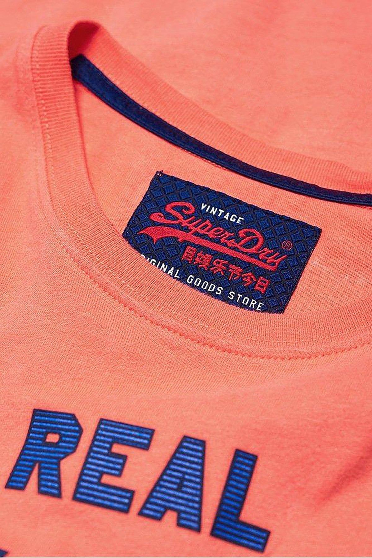 SuperDry Skate-Pink Vintage Logo Fade Mid-Weight Tee