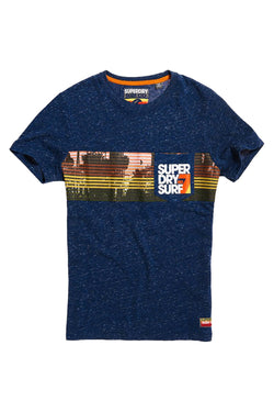 SuperDry Snowy-French-Navy No.7 Surf Pocket T-Shirt thumbnail 2