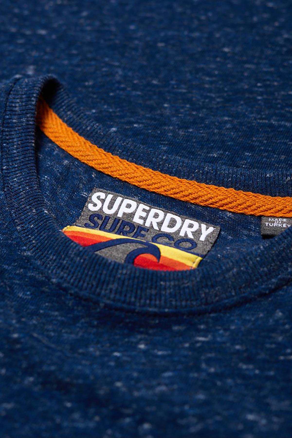 SuperDry Snowy-French-Navy No.7 Surf Pocket T-Shirt