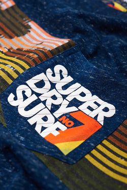 SuperDry Snowy-French-Navy No.7 Surf Pocket T-Shirt thumbnail 4