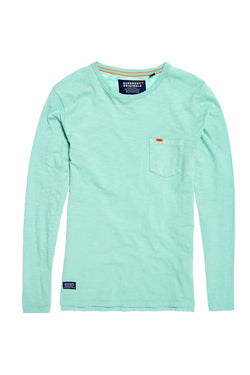 SuperDry Spearmint Dry-Originals L/S Pocket T-Shirt thumbnail 2