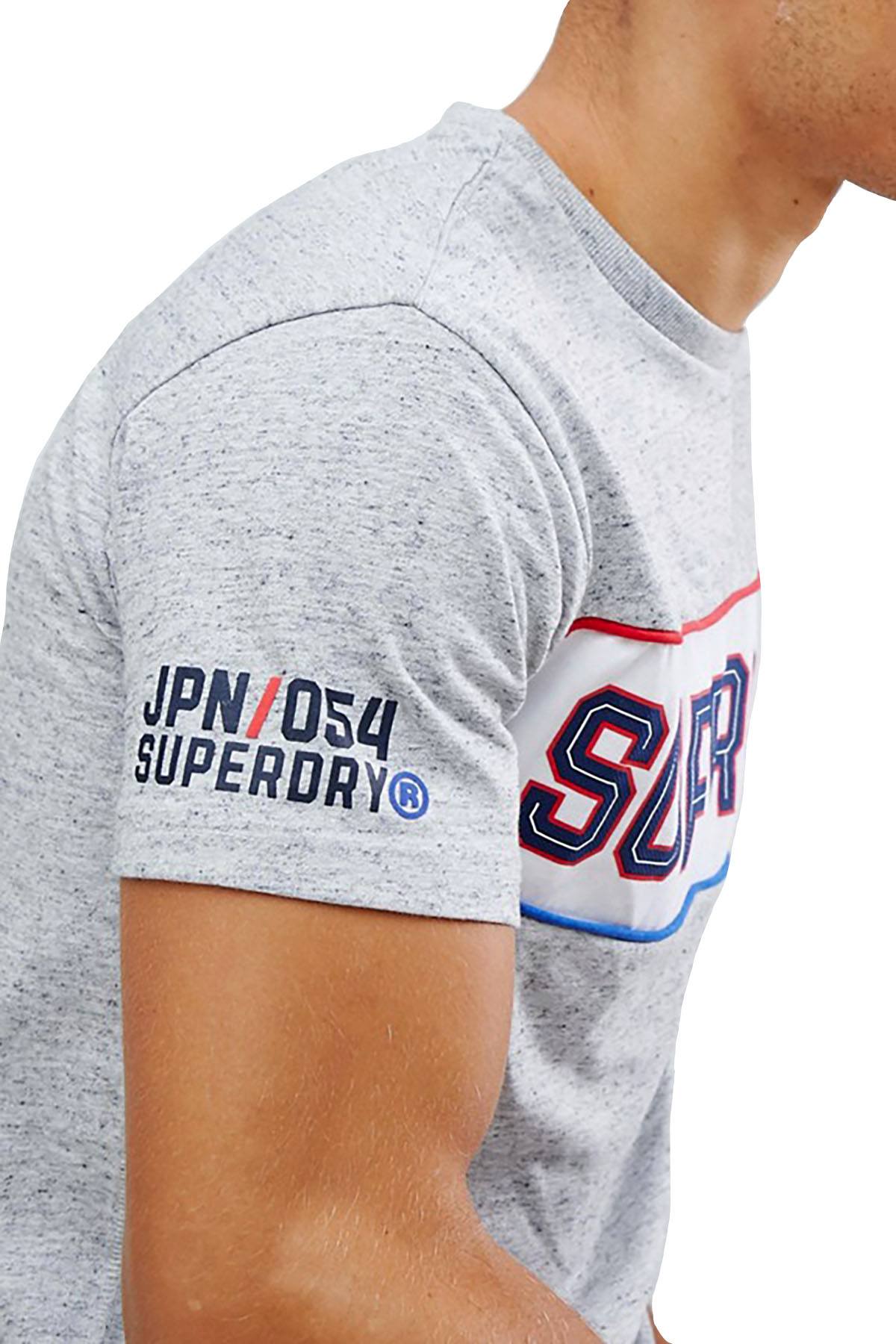 SuperDry Street-Works-Grit Retro Stripe Box-Fit T-Shirt