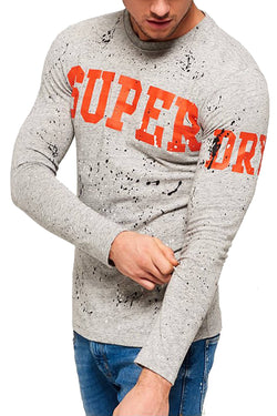 SuperDry Street-Works Grit Super-Splatter Long-Sleeve T-Shirt thumbnail 1