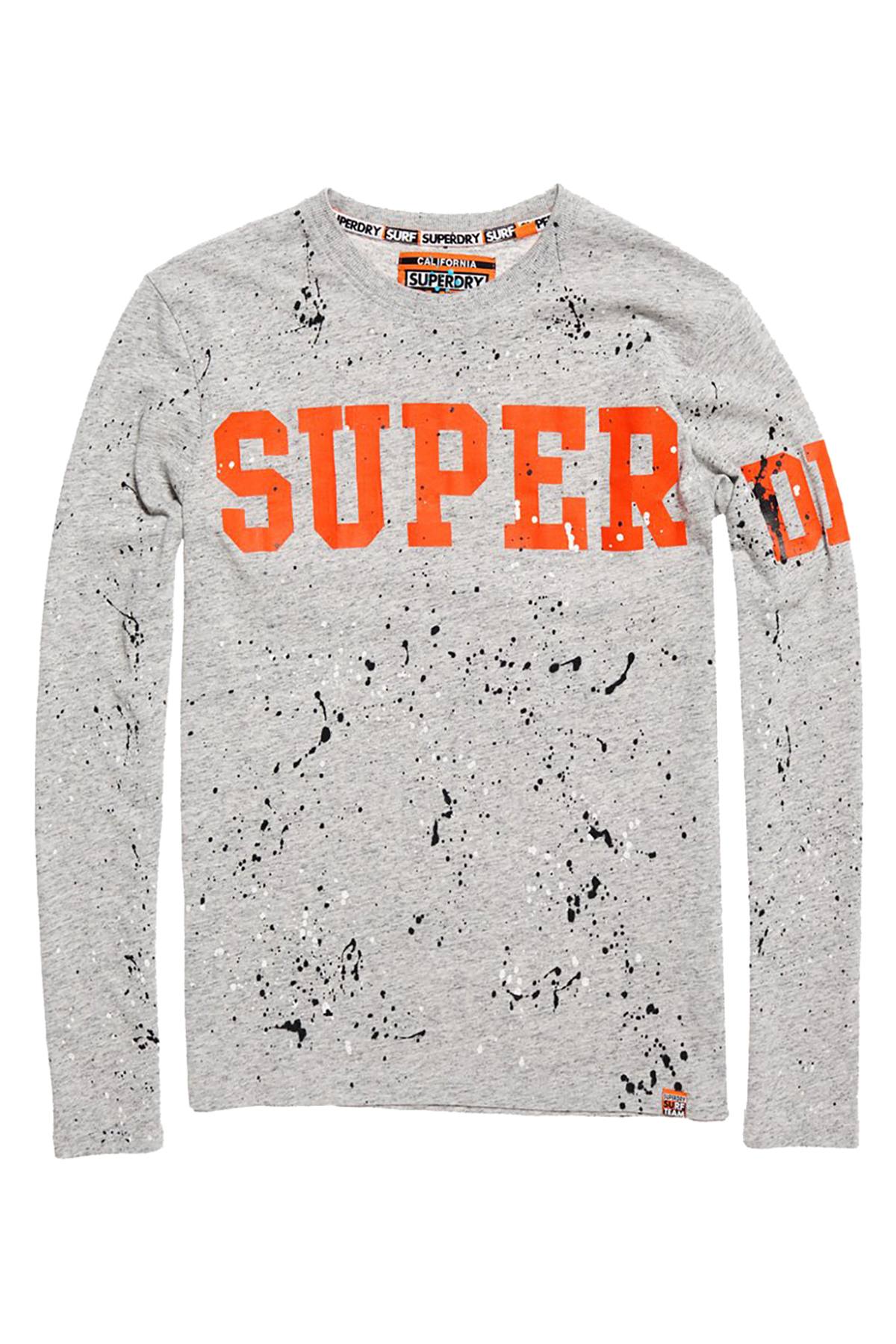 SuperDry Street-Works Grit Super-Splatter Long-Sleeve T-Shirt