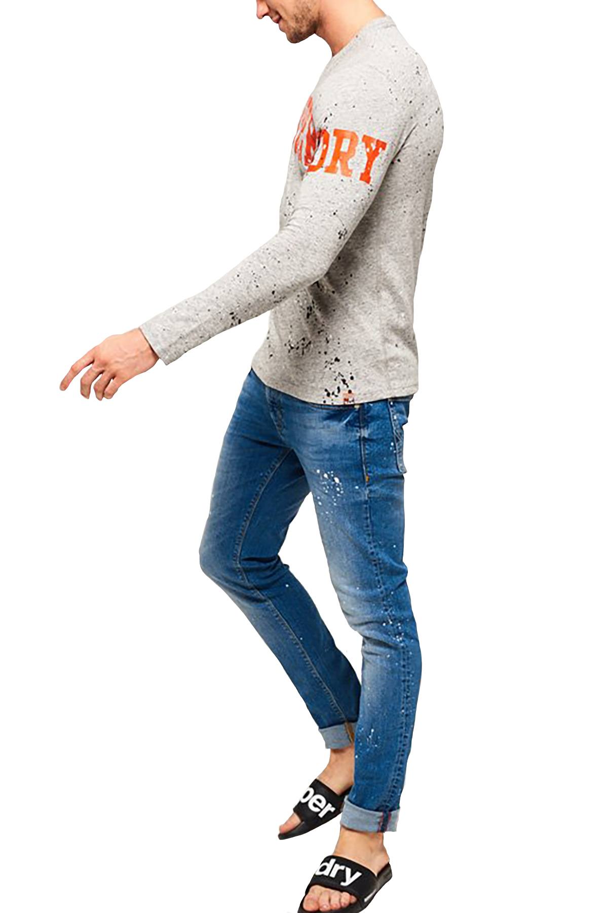 SuperDry Street-Works Grit Super-Splatter Long-Sleeve T-Shirt