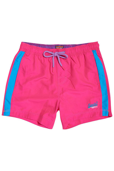 SuperDry Sunblast-Pink Beach Volley Swim Short