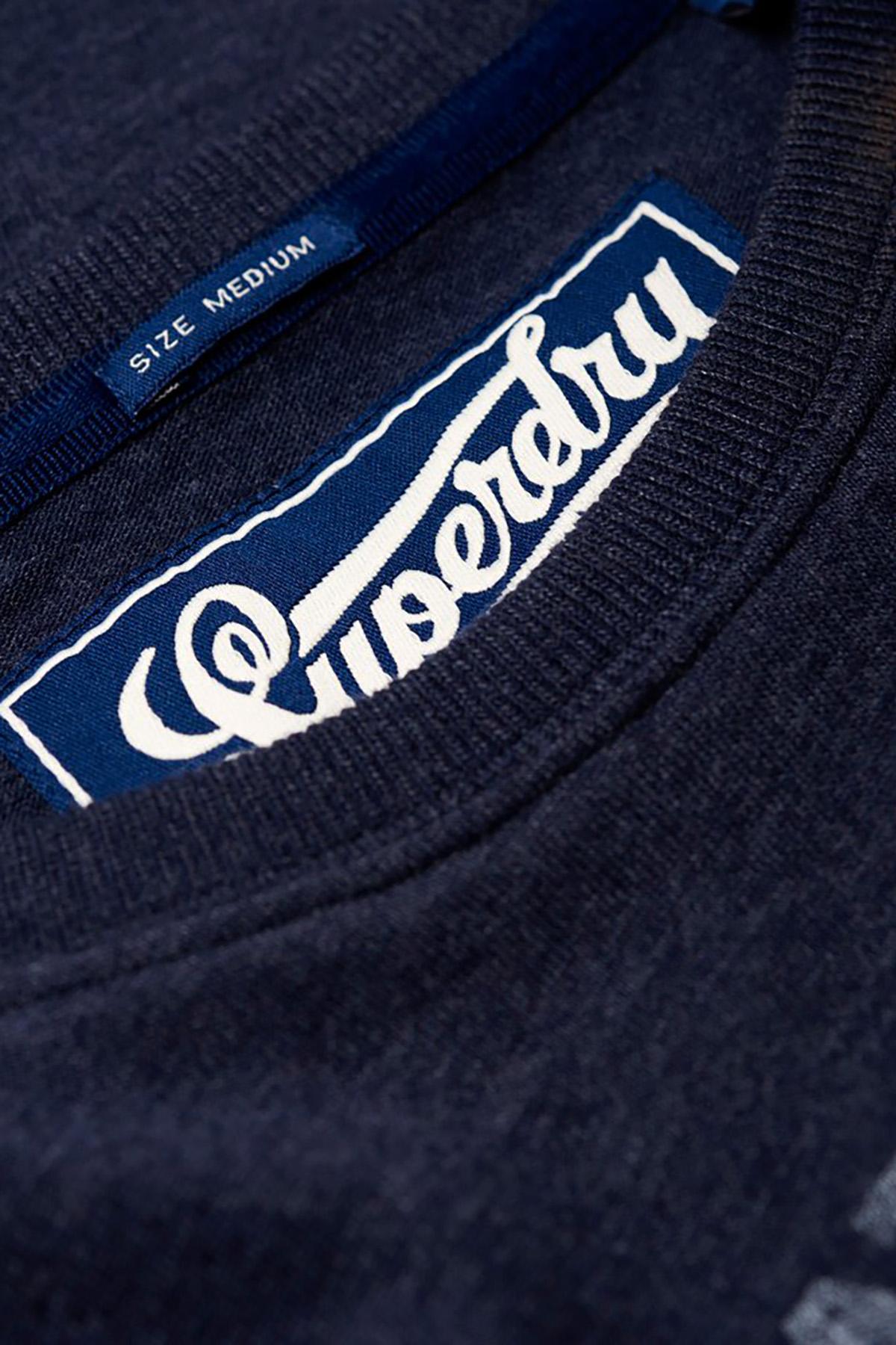 SuperDry Techno-Navy-Marl Academy Athletic T-Shirt