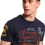 SuperDry Techno-Navy-Marl Academy Athletic T-Shirt