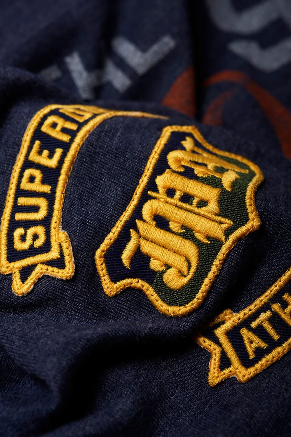 SuperDry Techno-Navy-Marl Academy Athletic T-Shirt