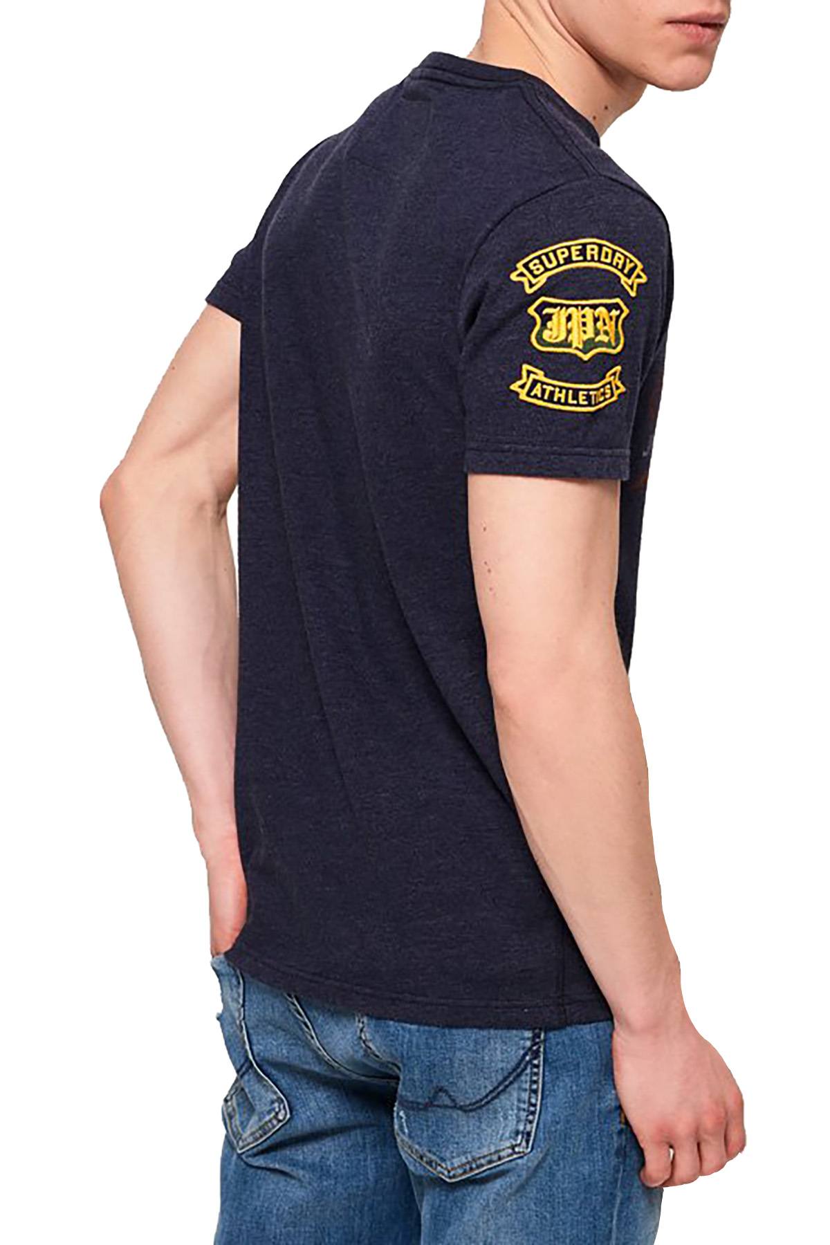 SuperDry Techno-Navy-Marl Academy Athletic T-Shirt