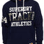 SuperDry Tin-Tab-Navy Super Track Metallic Hoodie