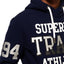 SuperDry Tin-Tab-Navy Super Track Metallic Hoodie