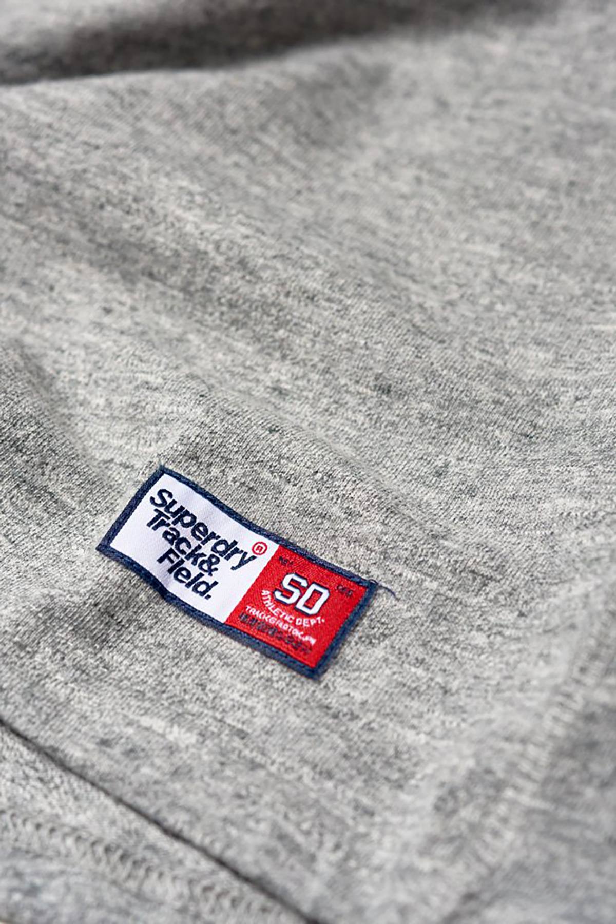 SuperDry Trophy-Grey-Grit Trackster Ringer T-Shirt