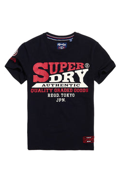 SuperDry Upstate-Black Authentic Supply T-Shirt thumbnail 2