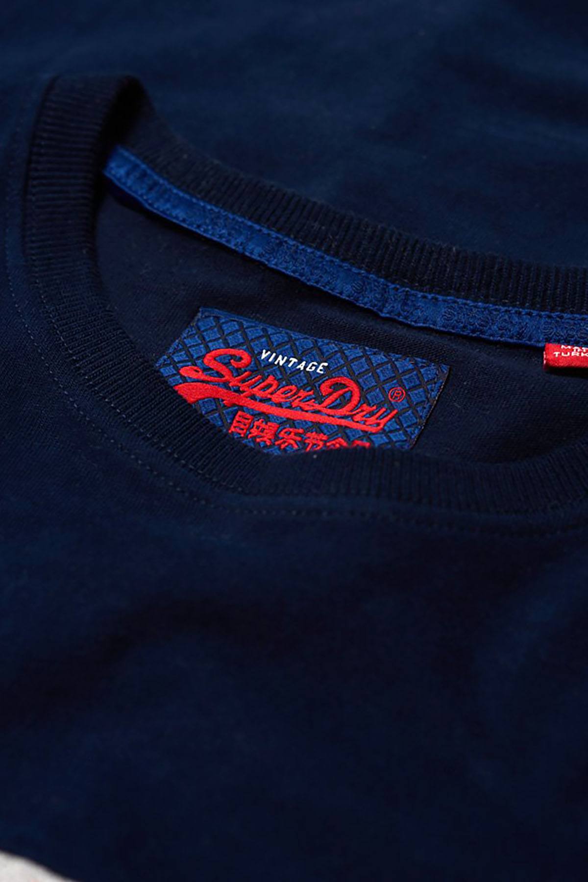 SuperDry White/Grey Vintage Logo Panel T-Shirt