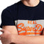 SuperDry White/Grey Vintage Logo Panel T-Shirt