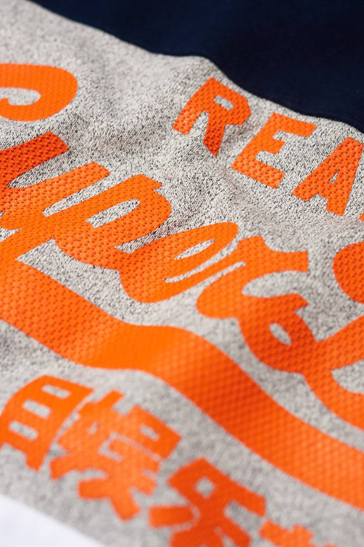 SuperDry White/Grey Vintage Logo Panel T-Shirt