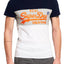 SuperDry White/Grey Vintage Logo Panel T-Shirt