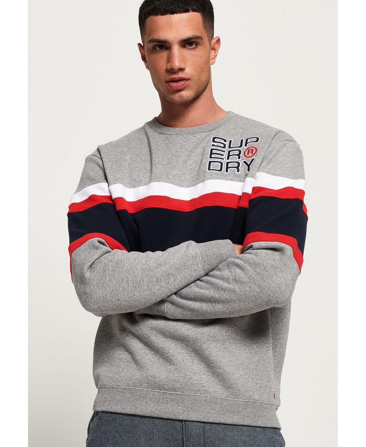 Superdry Appliqu Weekend Sweatshirt Gray