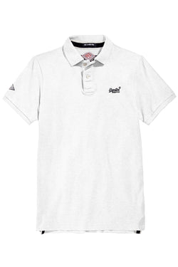 Superdry Optic-White Classic Piqué Polo Shirt thumbnail 2