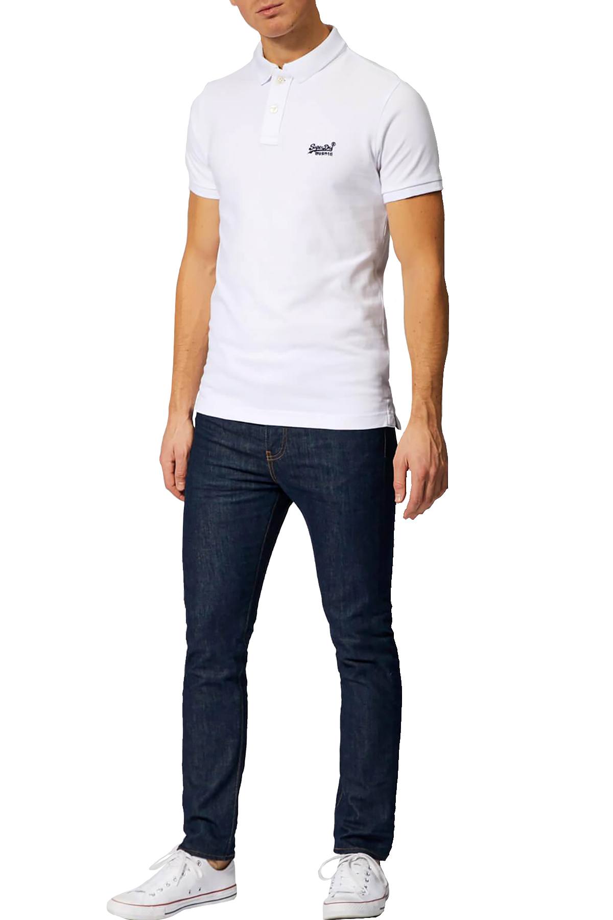 Superdry Optic-White Classic Piqué Polo Shirt