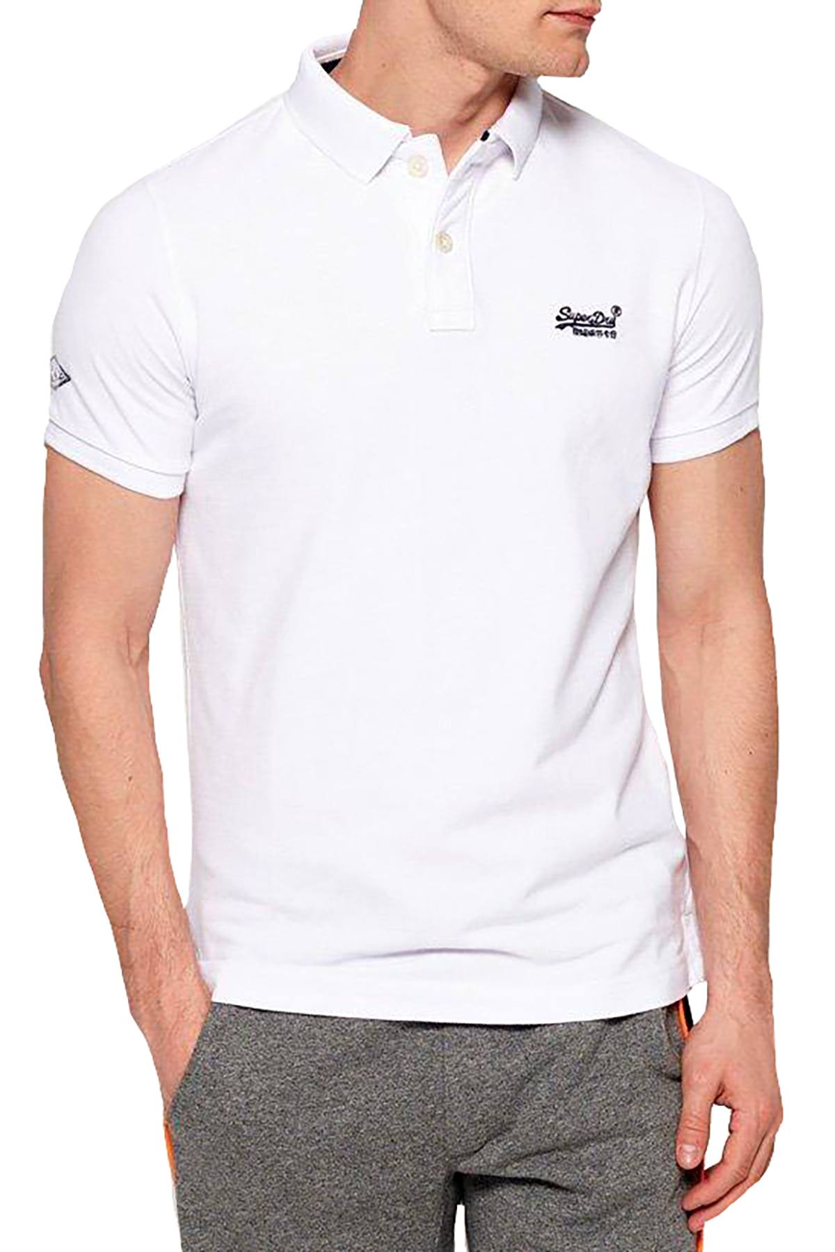 Superdry Optic-White Classic Piqué Polo Shirt